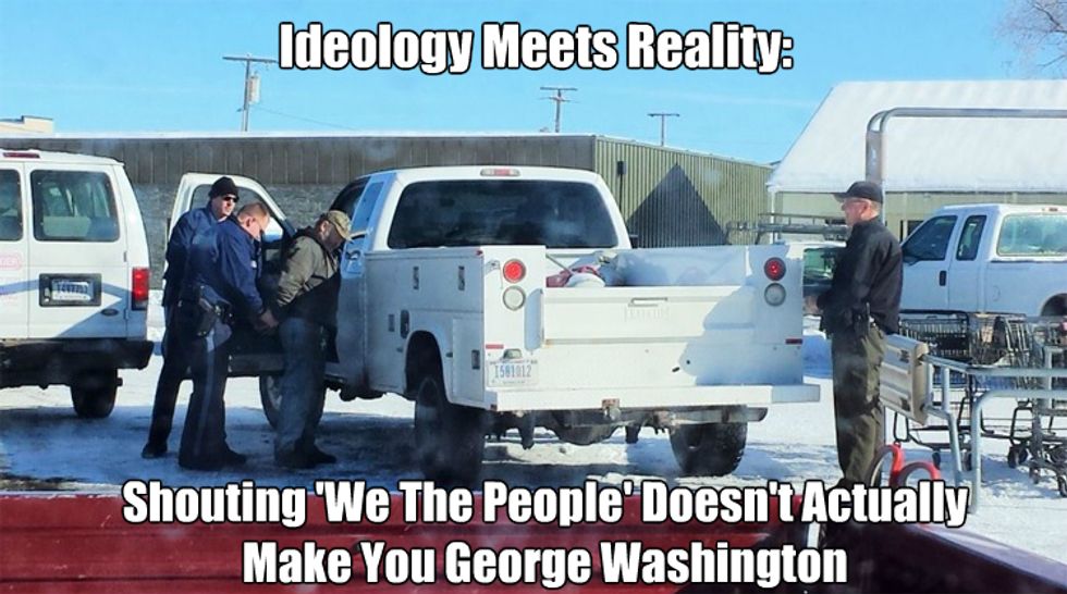 Oregon Militia Idiot Steals Gubmint Truck For Vital Snack Run, Goes Directly To Jail