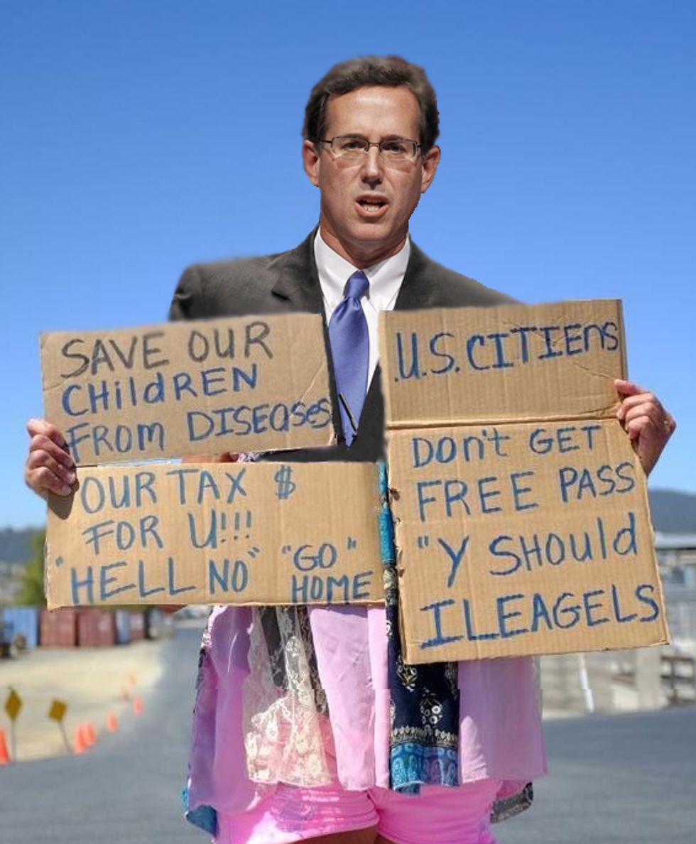 Rick Santorum Knows Unaccompanied Honduran Babies Just In It For The Obamaphones