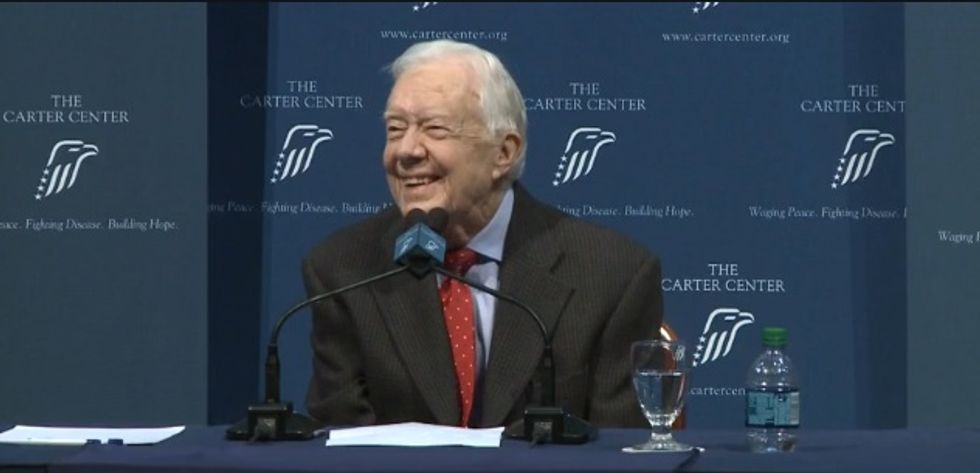 Jimmy Carter Ditches Dumb Cancer, Will Live Forever Now