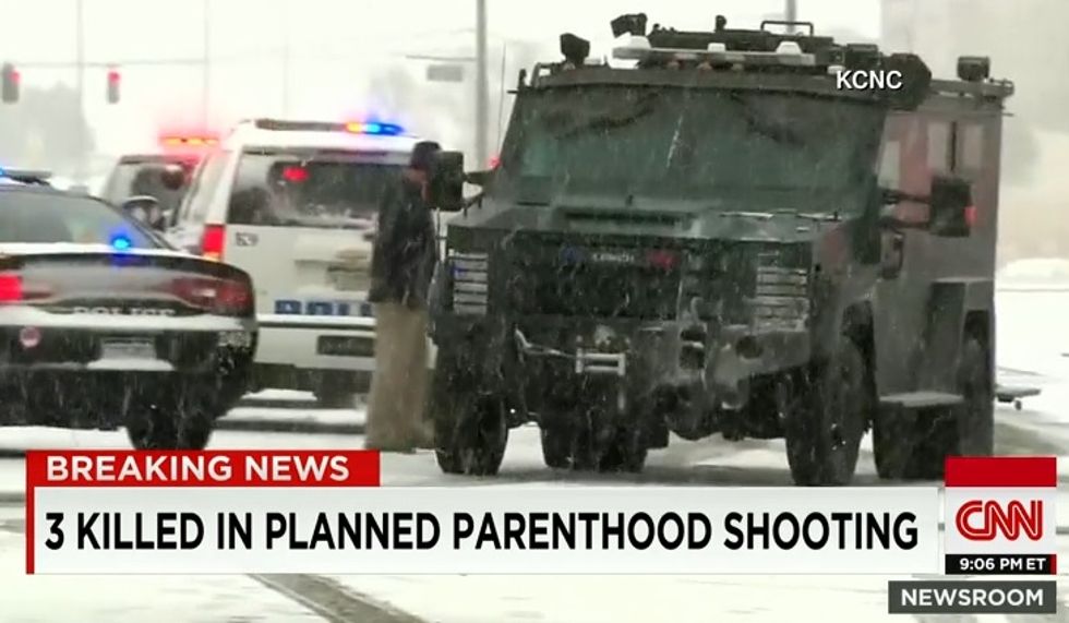 3 Killed In Terrorist Attack On Planned Parenthood; Let's Ban Islam Just To Be Safe