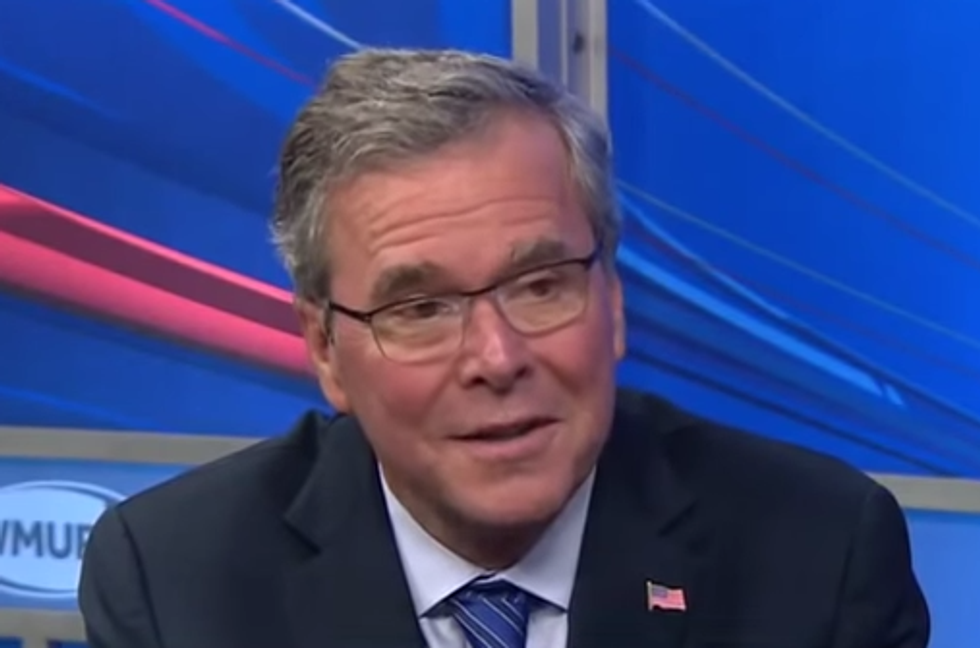 Jeb 'The Smart One' Bush Determined To Prove He's Just As Stupid As His Brother