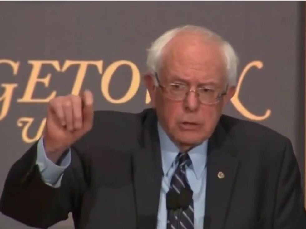Bernie Sanders Jumps On 'Don't Be Schmucks To Foreigns' Bandwagon