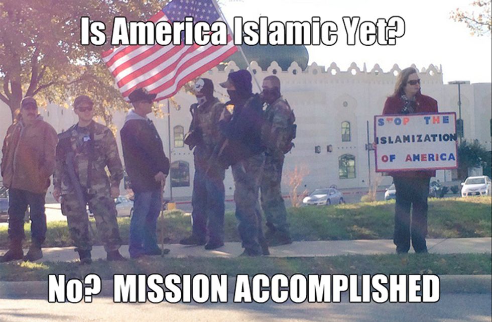 Armed Patriots Save Texas From Freedom Of Religion