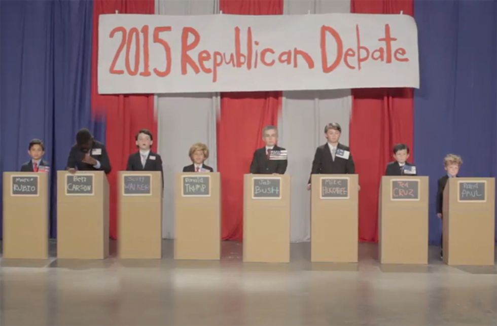 GOP Losers Suck So Hard They've All Been Demoted To Kids' Table Debate