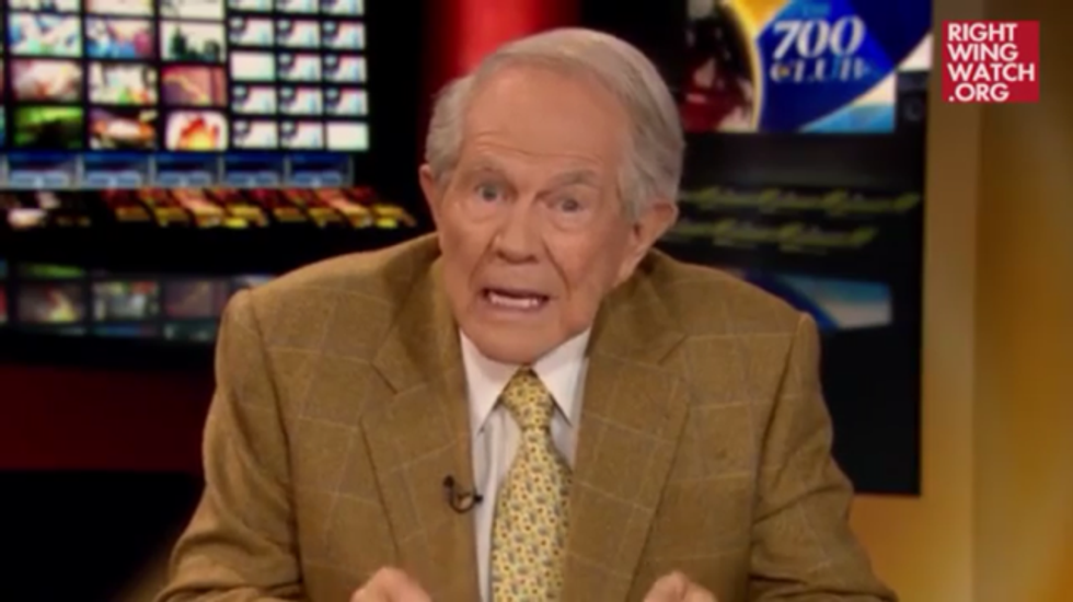 Pat Robertson Wishes The Homosexuals Would Stop Thrusting Into Him So Hard