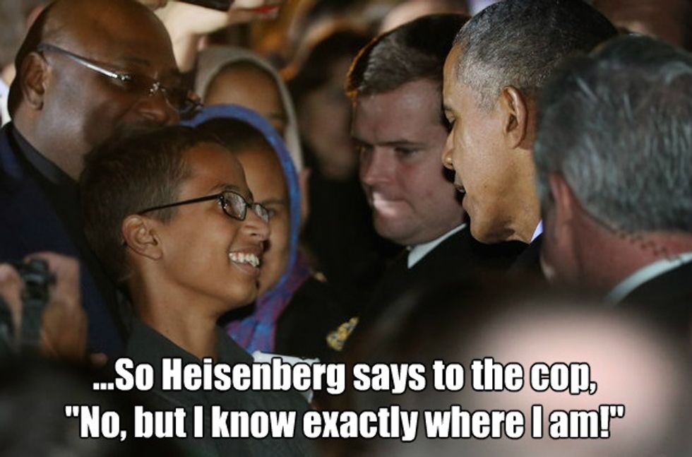 Hero Nerd Science Teen Ahmed Mohamed Visits White House, Doesn't Blow It Up