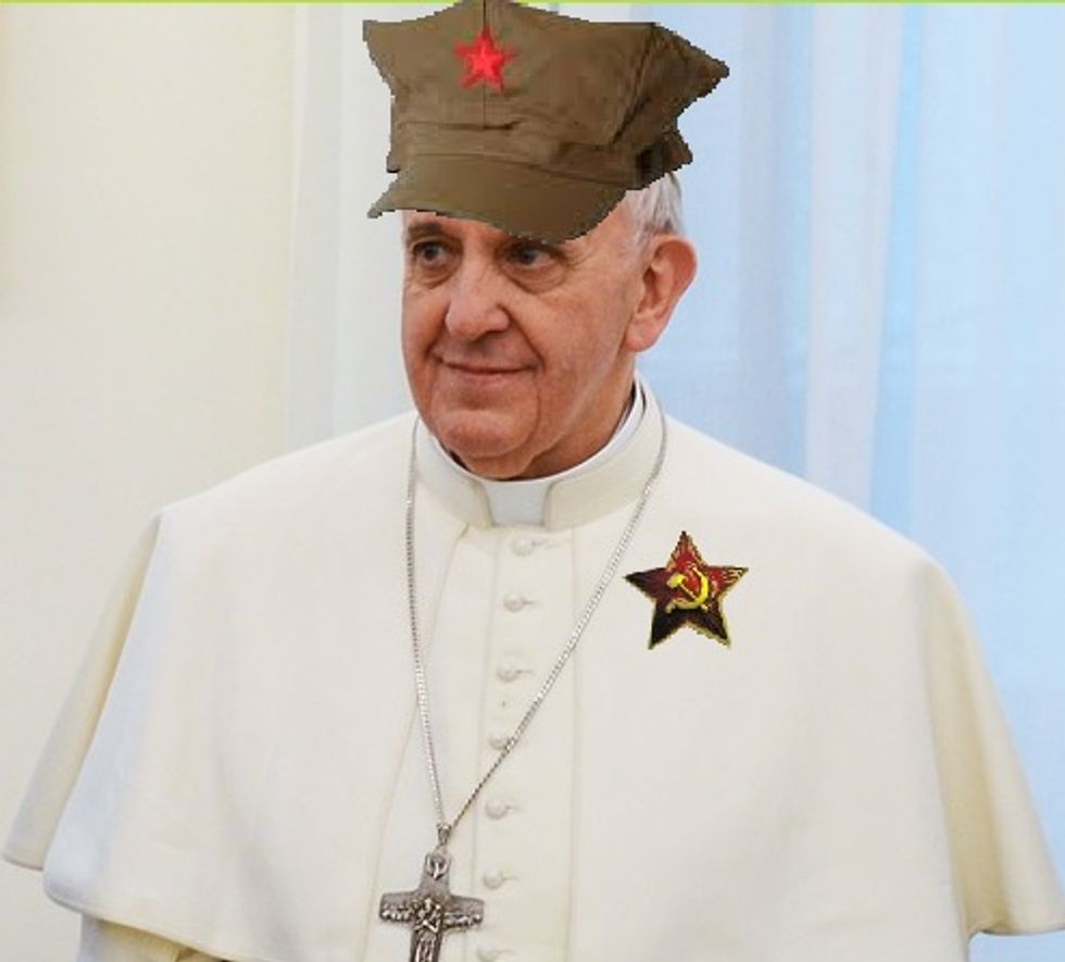 New Pope Tells Congress The State Of The Union Is Insufficiently Communist