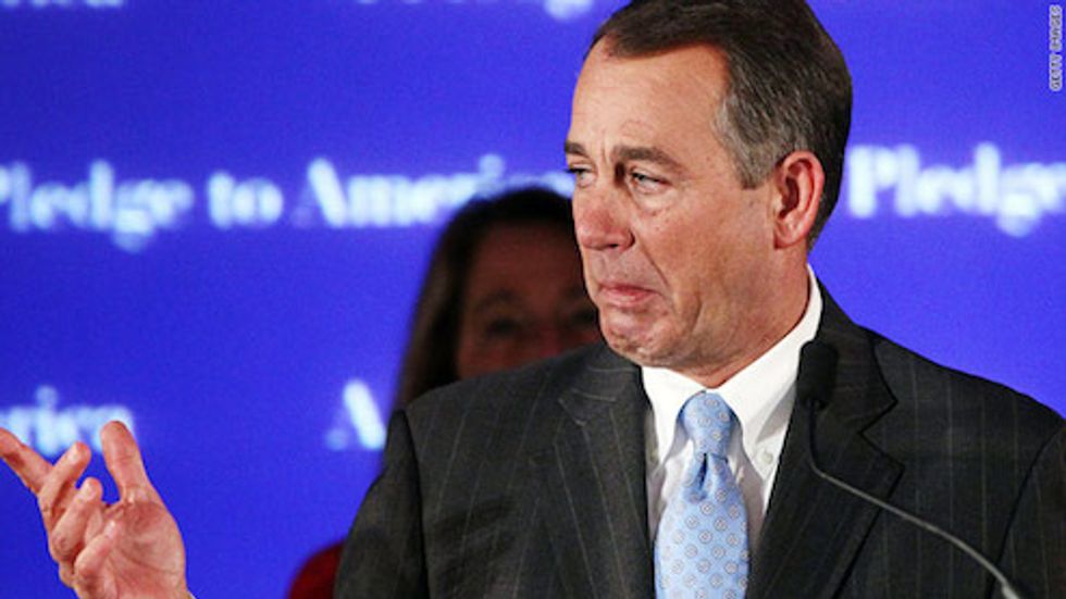 John Boehner Quitting Congress To Spend More Time Crying Into His Wine Glass