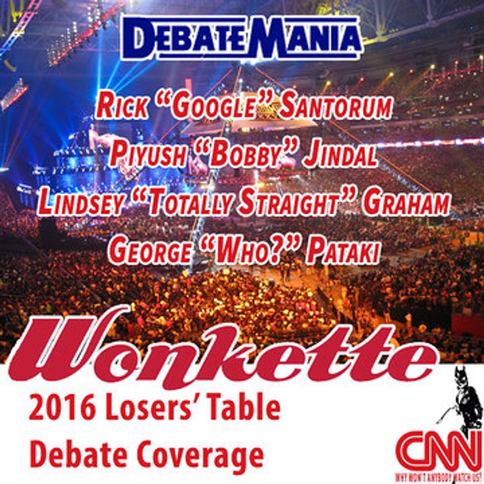 Running To Be Trump's VP: Liveblogging The Pathetic Losers' Table 2016 Republican Debate