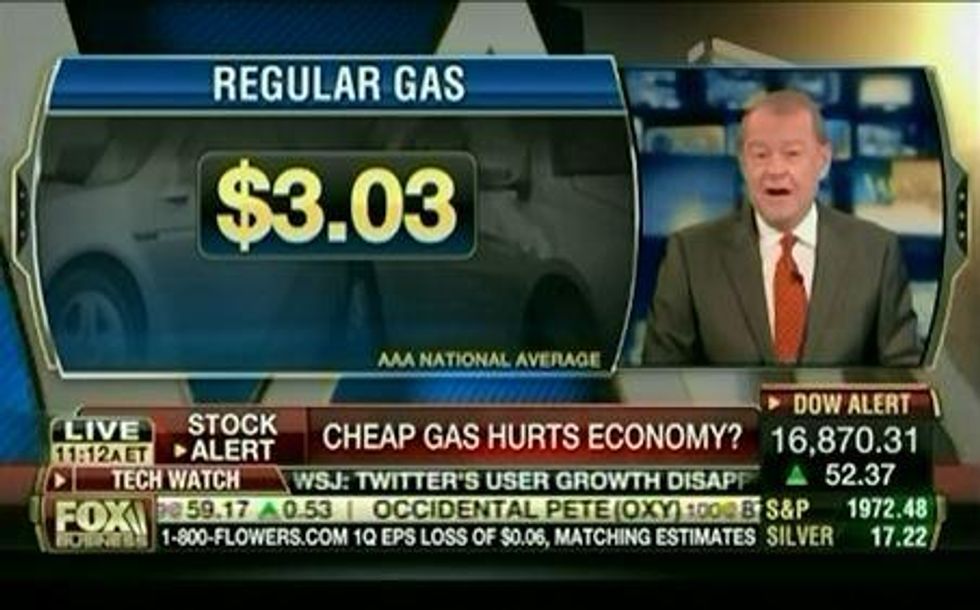 Fox Business Very Concerned About All This ... Cheap Gasoline?