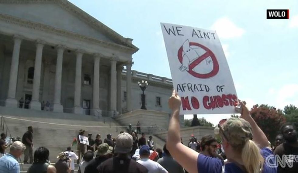 KKK And Black People Celebrate Post-Racial Harmony, With Their Fists