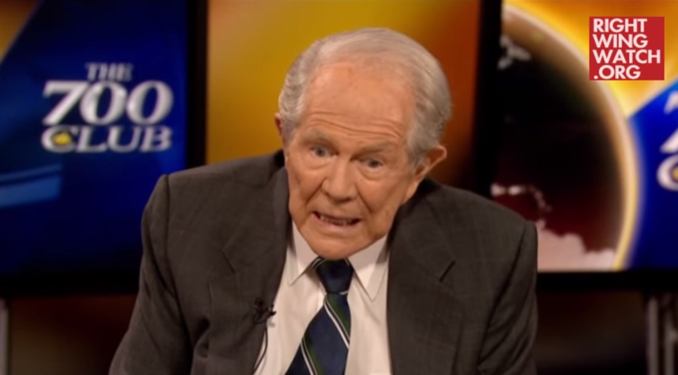 Pat Robertson Still Worried You’re Gonna Gay-Bang Your Dog