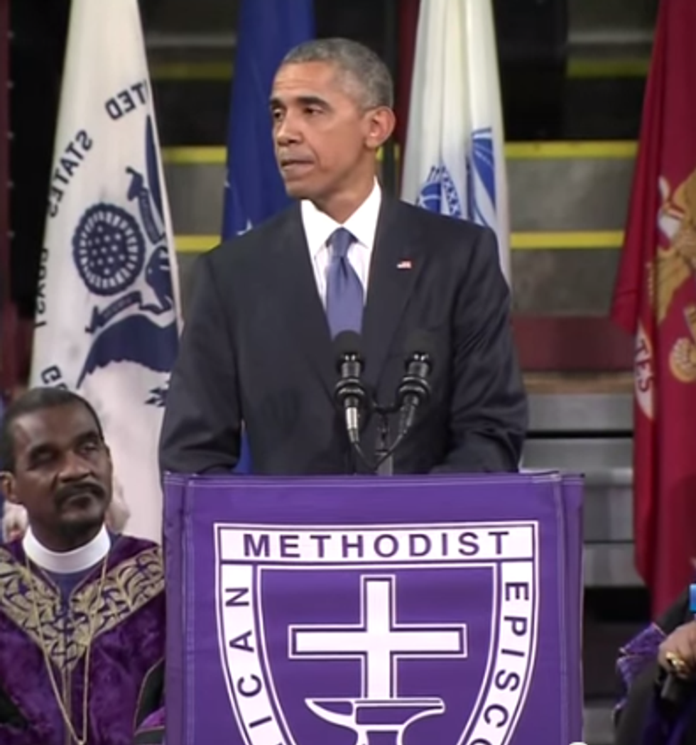 Barack Obama's Eulogy For Charleston Victims Is Amazing, Graceful (Video)