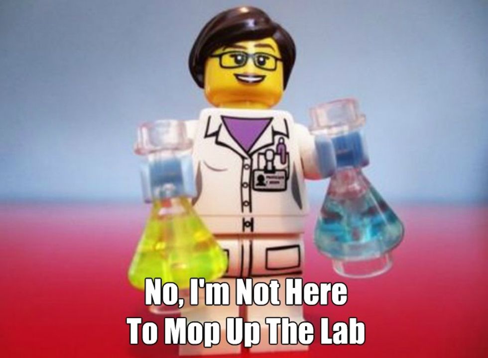 All Scientists Are White Men, So Those Black And Latina Ladies Must Be Janitors