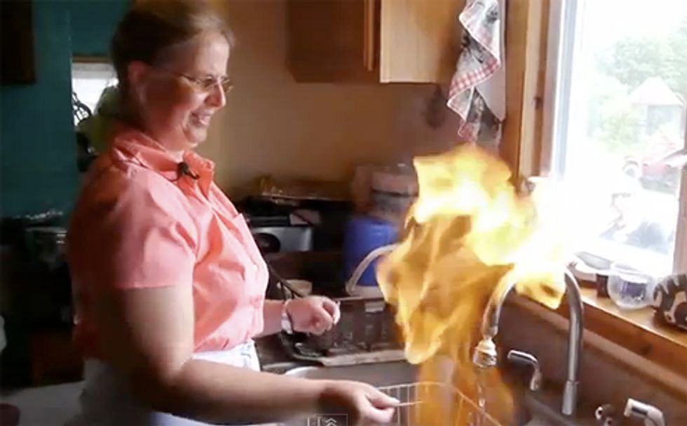 Completely Sane Colorado Republican Explains Fracking Perfectly Fine, Since Water Has Always Caught Fire