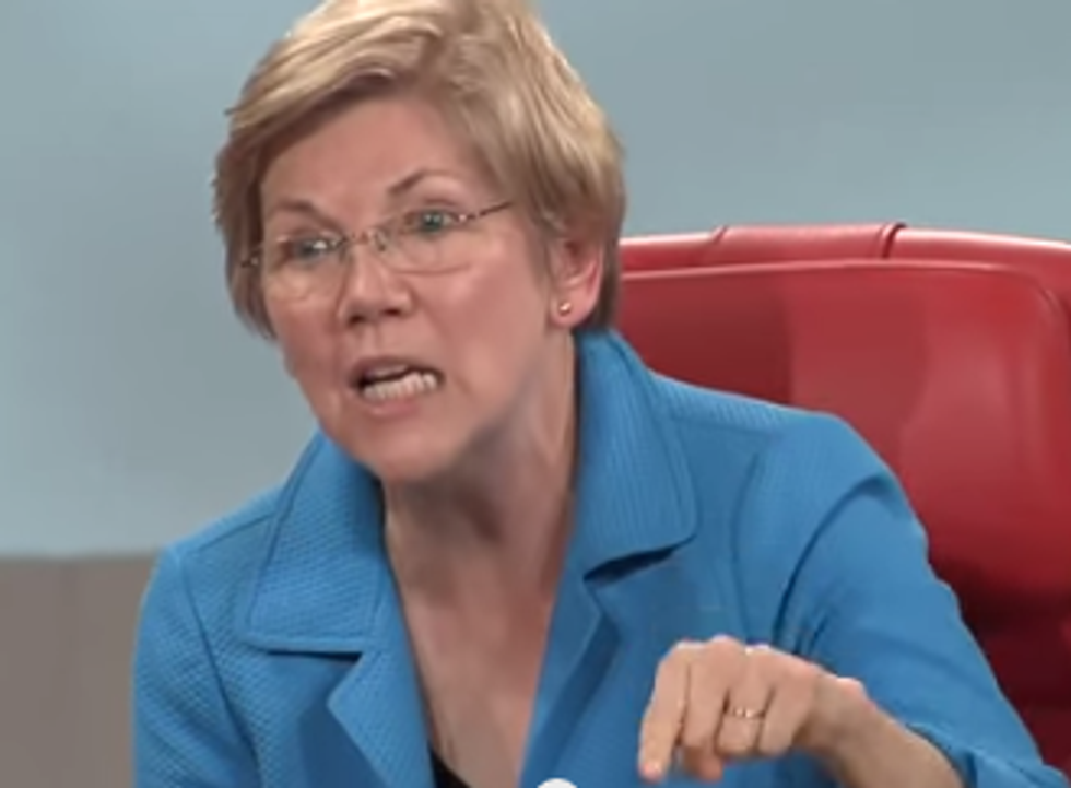Sit Back And Relax With Some Soothing Elizabeth Warren Getting MAD About A Thing