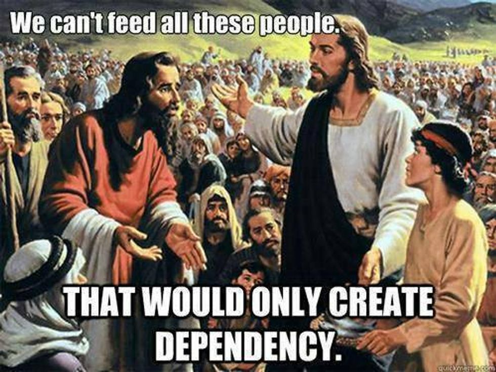 Tea Party Jesus Likes Income Inequality Just Fine, Says Wingnut