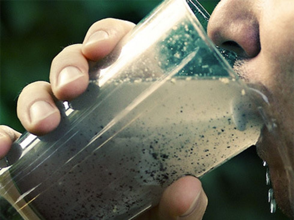 Lame California Hippies Don't Want Industrial Waste In One Glass Of Water They Have Left