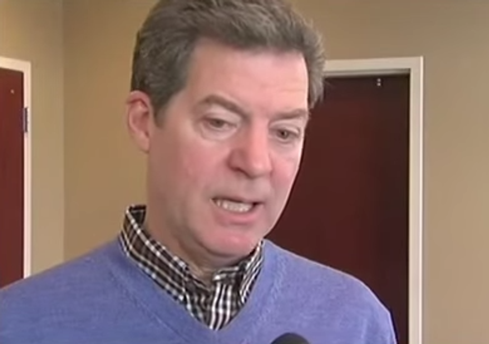 Sorry, Kansas, But Gov. Brownback Has To Spend All Your Money Stopping Bortions