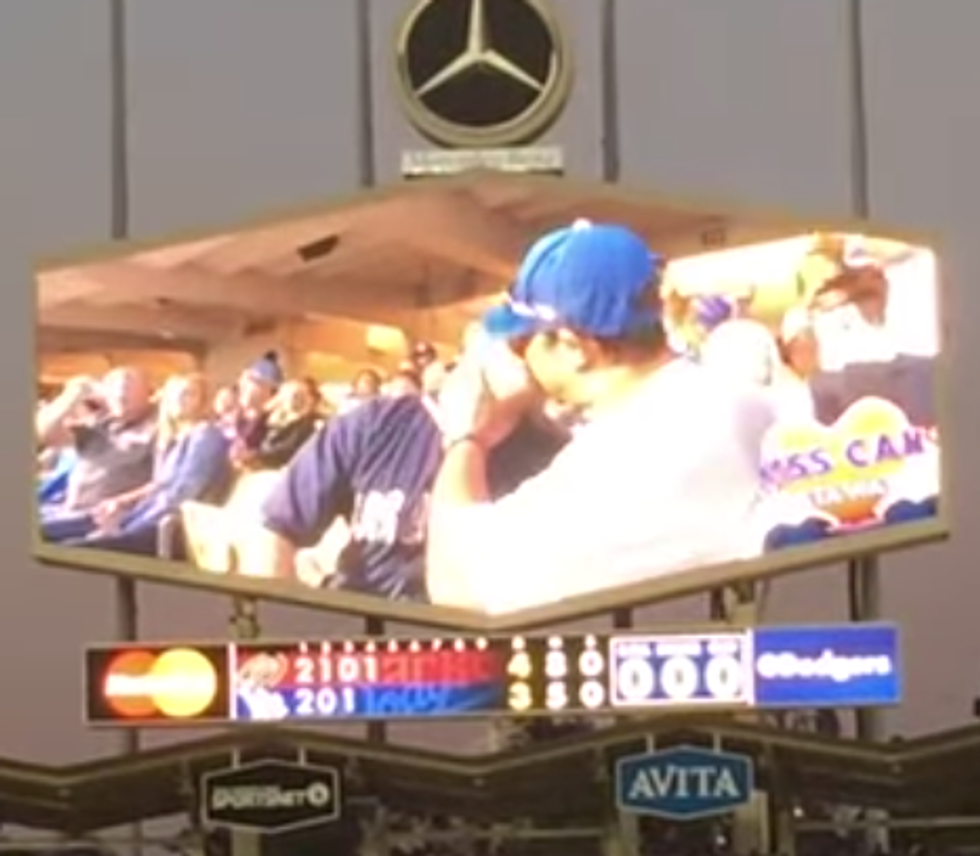 Dudes Kiss On The Mouth On LA Dodgers Kiss Cam, And Nobody Even Gay-Bashes Them!