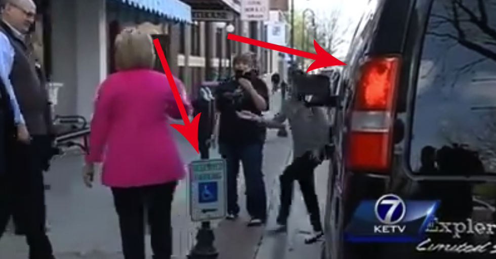 Hillary Clinton Beats Up Crippled Children, Takes Their Candy And Parking Space