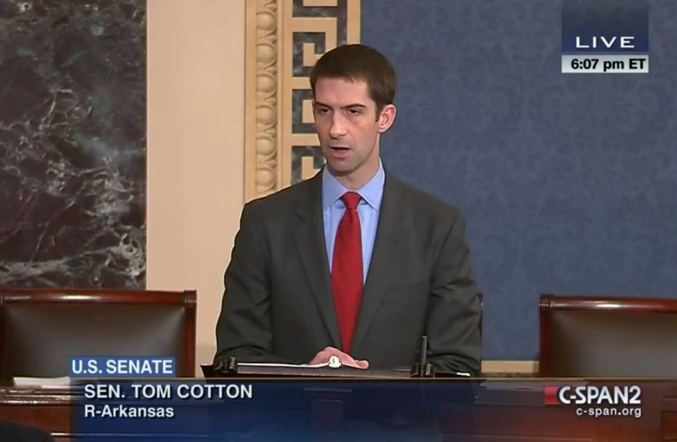 Tom Cotton Dedicates First Senate Speech To Hitler