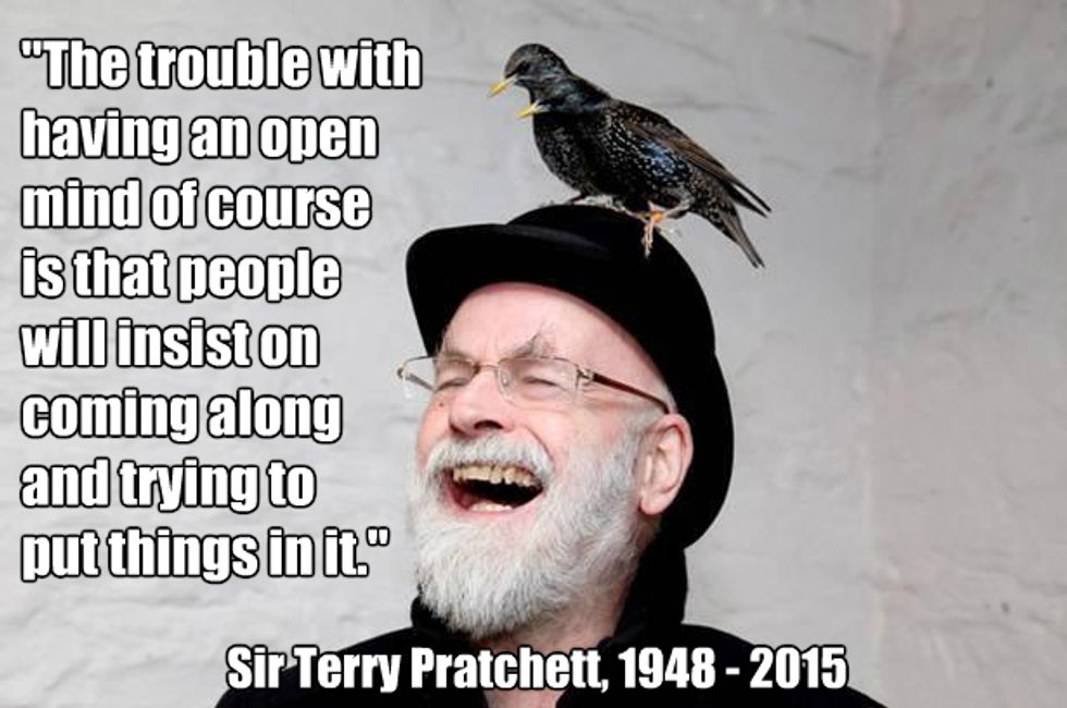 Sir Terry Pratchett, God-King Of Literary Nerds, 1948-2015