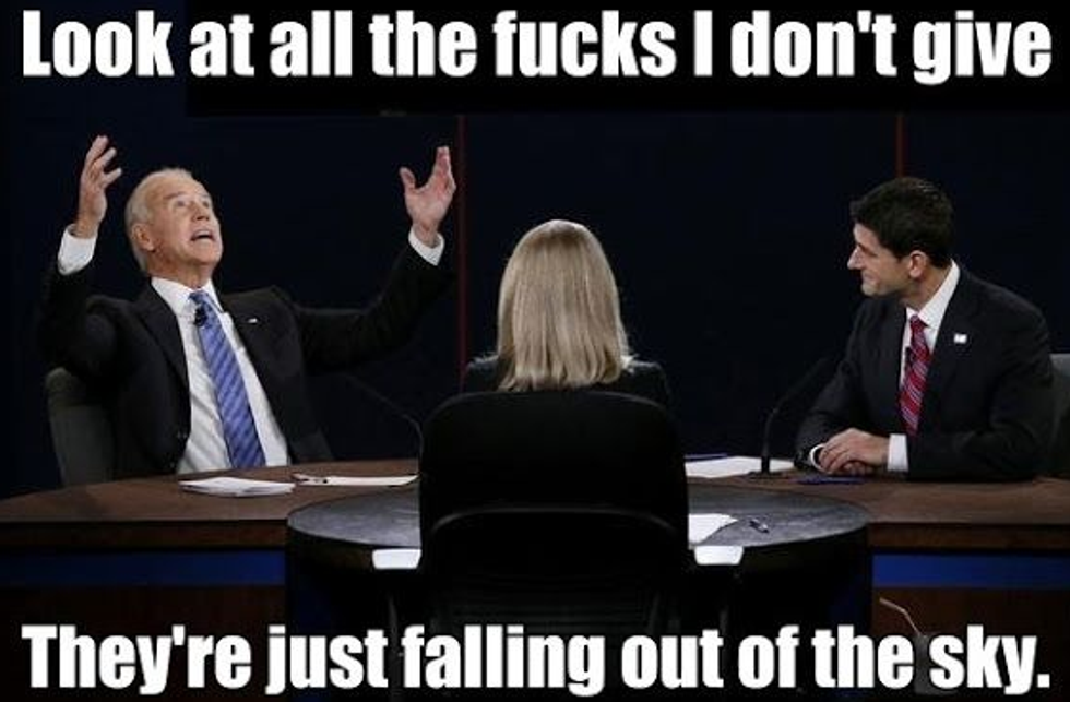Handsome Joe Biden Knows How Stupid Ben Carson's Gay Prison Comments Were, Jesus, God!