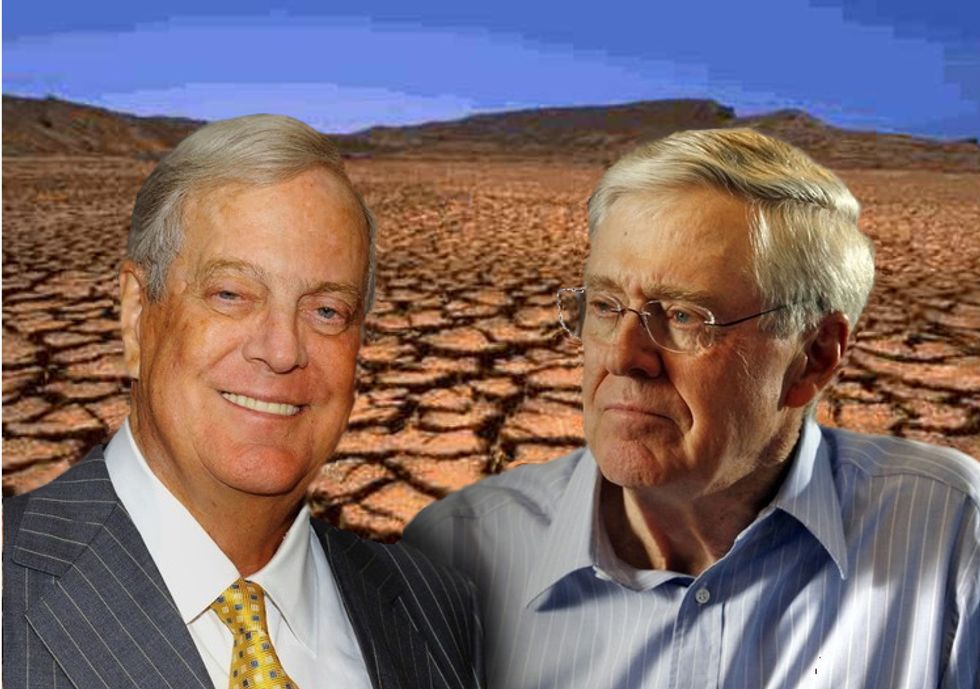 Koch Brothers: Sorry, 1st Amendment Won't Let Us Divulge How We're Buying Climate-Change Deniers