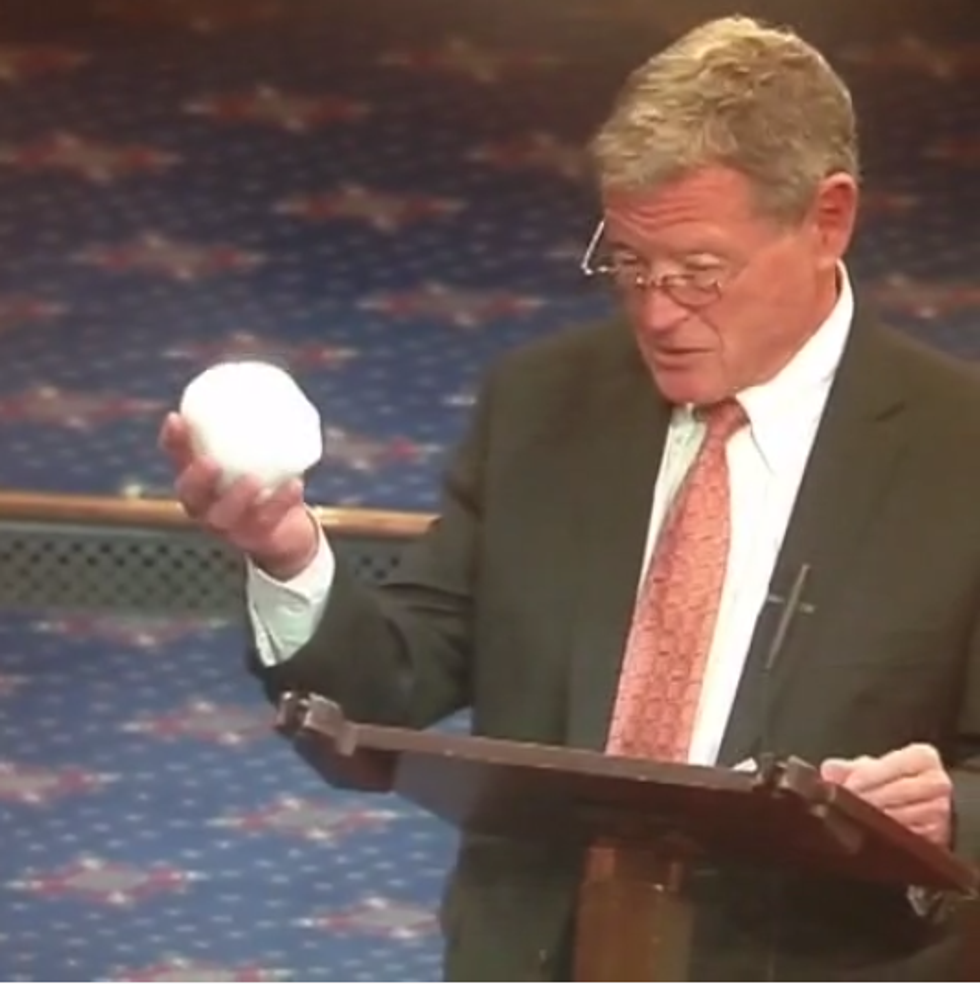 Sen. Inhofe: If Global Warming Is Real, Where Did I Get This Snowball?