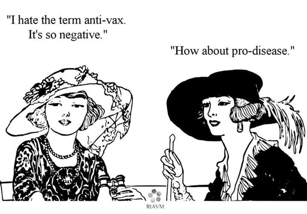 Calling Someone An Anti-Vaxxer Just Like Racism And Gay-Bashing, Says Professionally Stupid Man