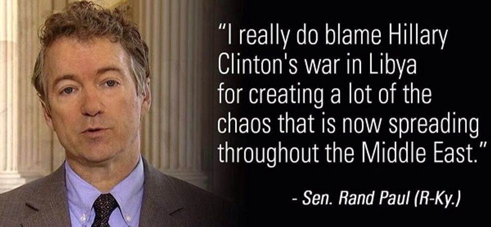 Rand Paul Blames Hillary Clinton For Rise Of ISIS, New Coke, Cancellation Of Happy Endings