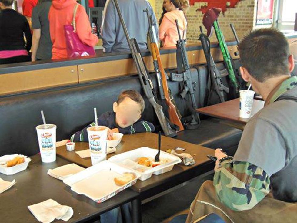 Open Carry Terrorist Not Threatening To Kill Anyone, Just Wants Them Dead