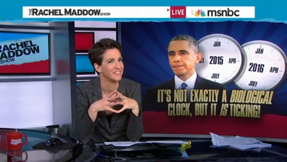 Morning Maddow: Time For Obama's Presidential Menopause (Video)