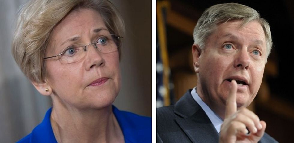 Lindsey Graham Yells At Elizabeth Warren In Preview Of Alternate Universe Presidential Debate