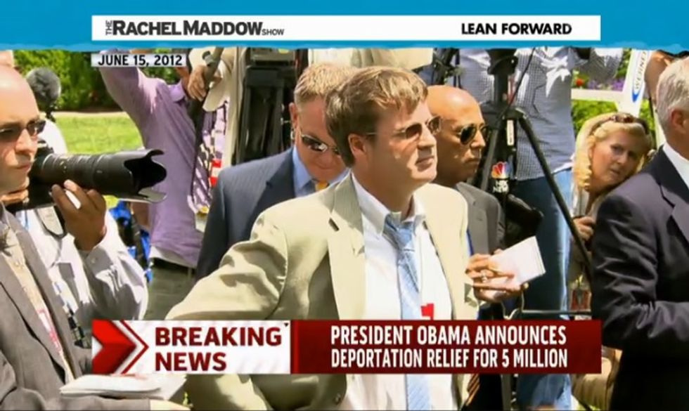 Morning Maddow: Remember When That 'Reporter' Yelled At Obama About Immigration? (Video)
