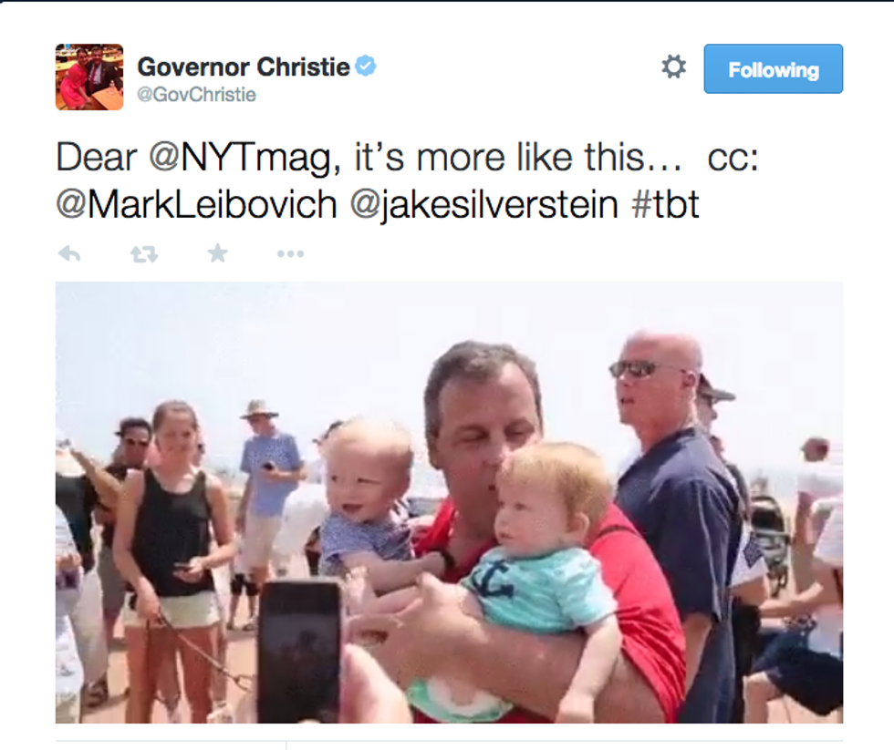 What Is Chris Christie Doing To These Babies?