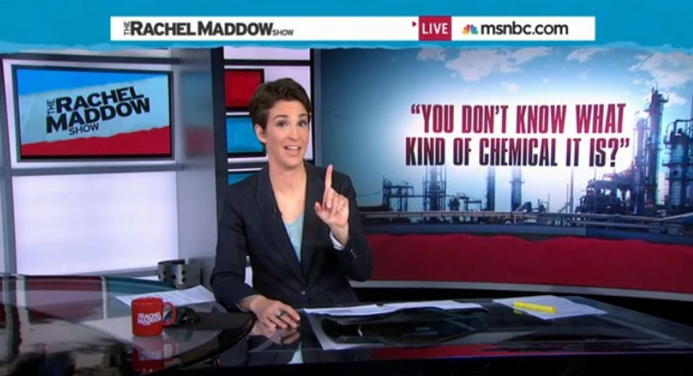 Morning Maddow: DuPont Plant Knows Nothing About Its Own Toxic Leak Except That It's Safe (Video)