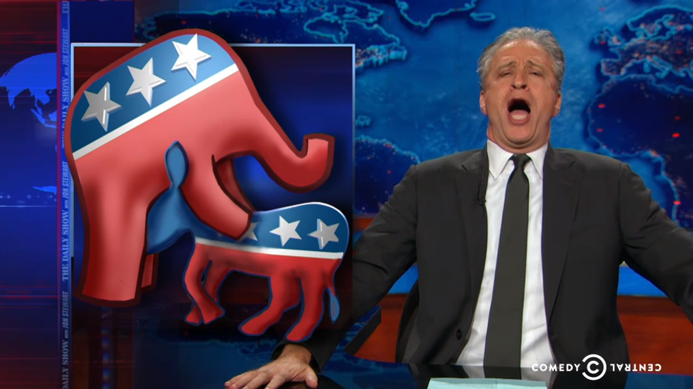 Jon Stewart Calls Midterm Elections 'A Tectonic Skullf*cking'