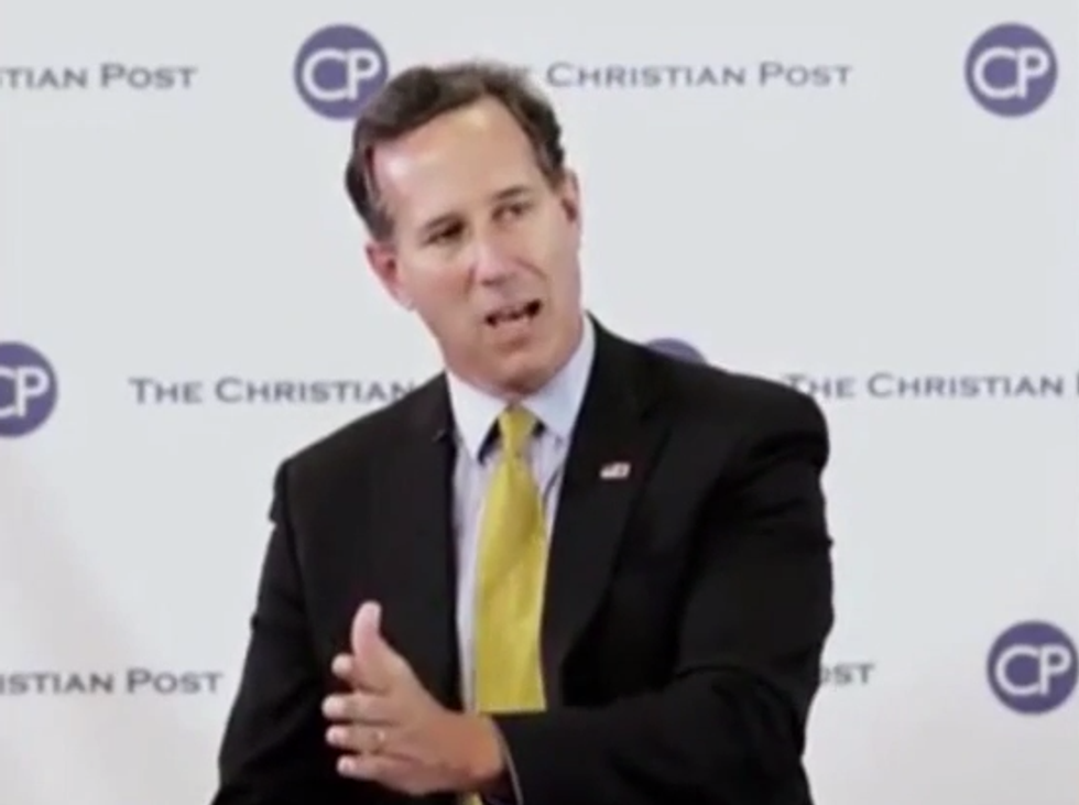 Rick Santorum: The Nazis Are Coming For The Christians Again, Just Like The Holocaust