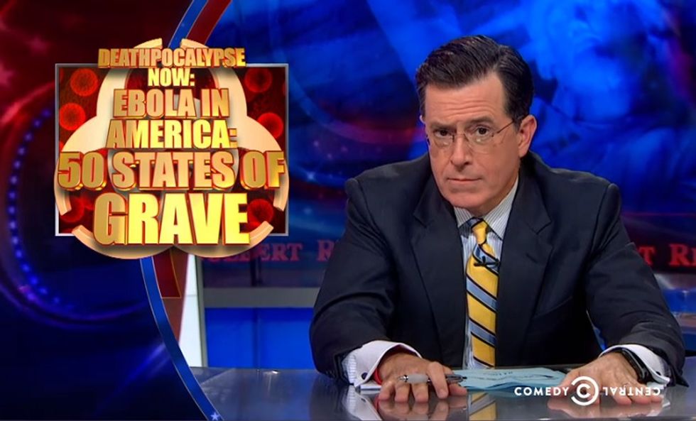 Stephen Colbert So Sad Now That Fox & Friends Got The Ebola (Video)