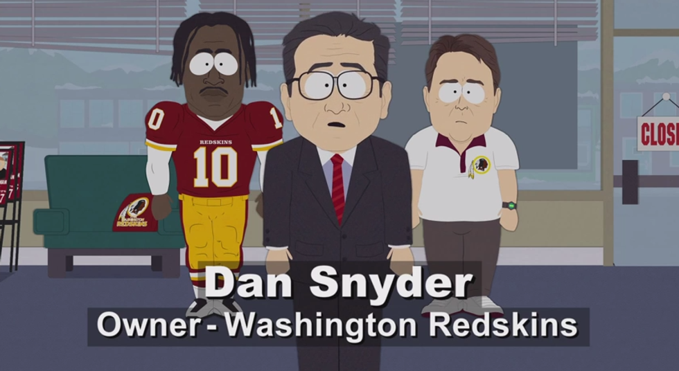 Watch South Park Troll The Hell Out of Sportsball Team Owner Dan Snyder. It's Effing Awesome.