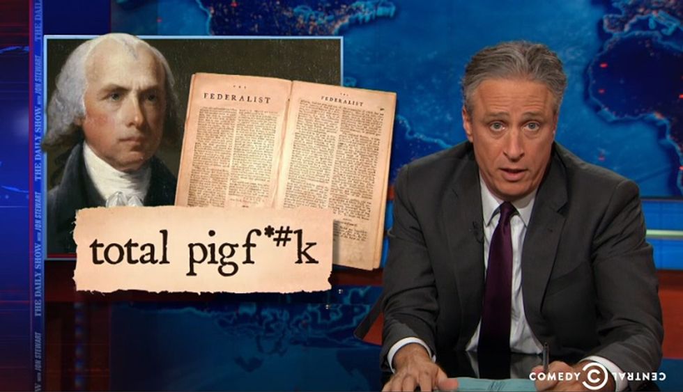 Jon Stewart On Latte Salute Poutrage: 'F-ck You And All Your False Patriotism' (Video)
