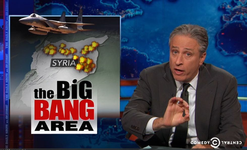 Jon Stewart Super Excited About Syria, the 'iPhone 6 Of Wars' (Video)