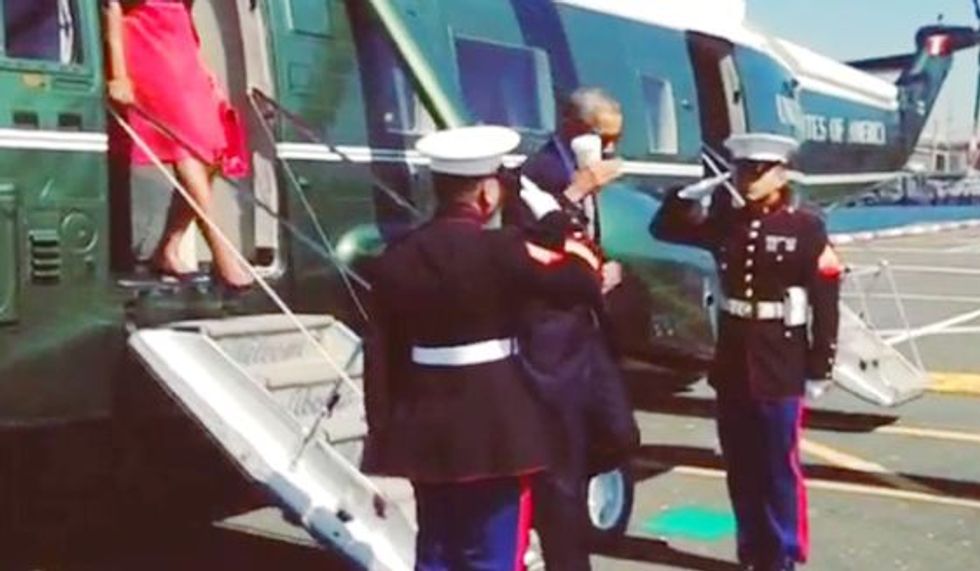 Traitor Barack Obama Murders America Again, With A Cup