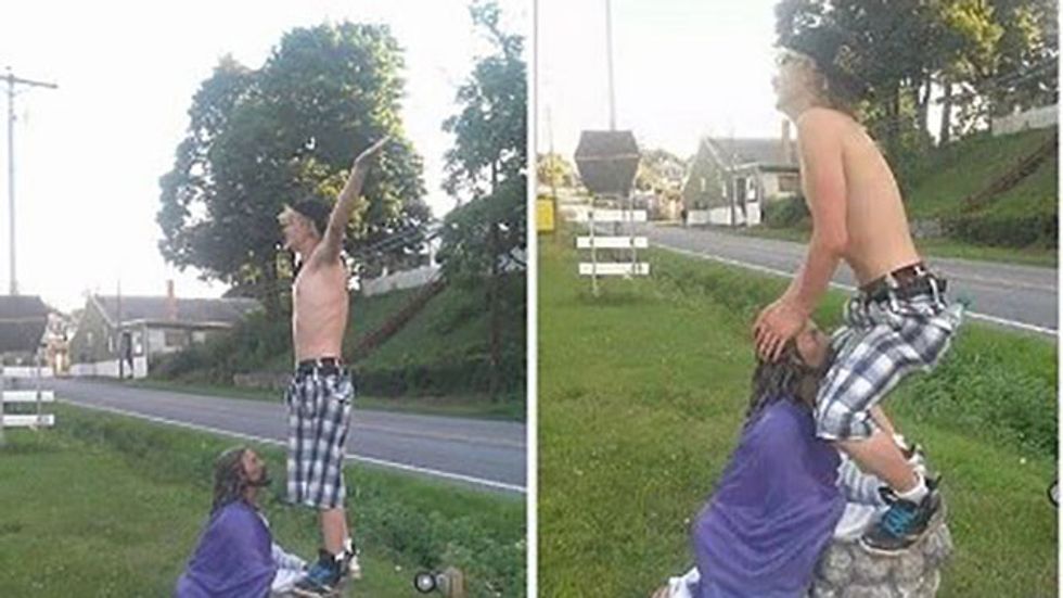 Pennsylvania 14-Year-Old Could Get Two Years In Prison For Desecrating Jesus Statue's Mouth With His Wanger