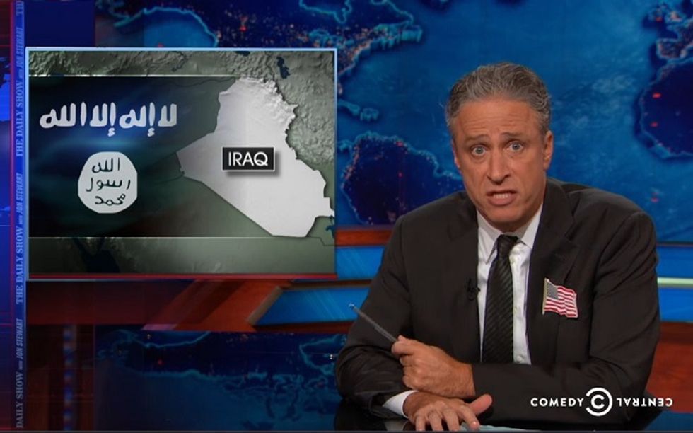 Jon Stewart Returns From Long Weekend, Finds Out We're Going To War Again (Video)