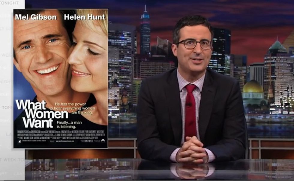 John Oliver Has Weird Idea That 'Equal Pay' Should Mean Men And Women Get Paid The Same (Video)