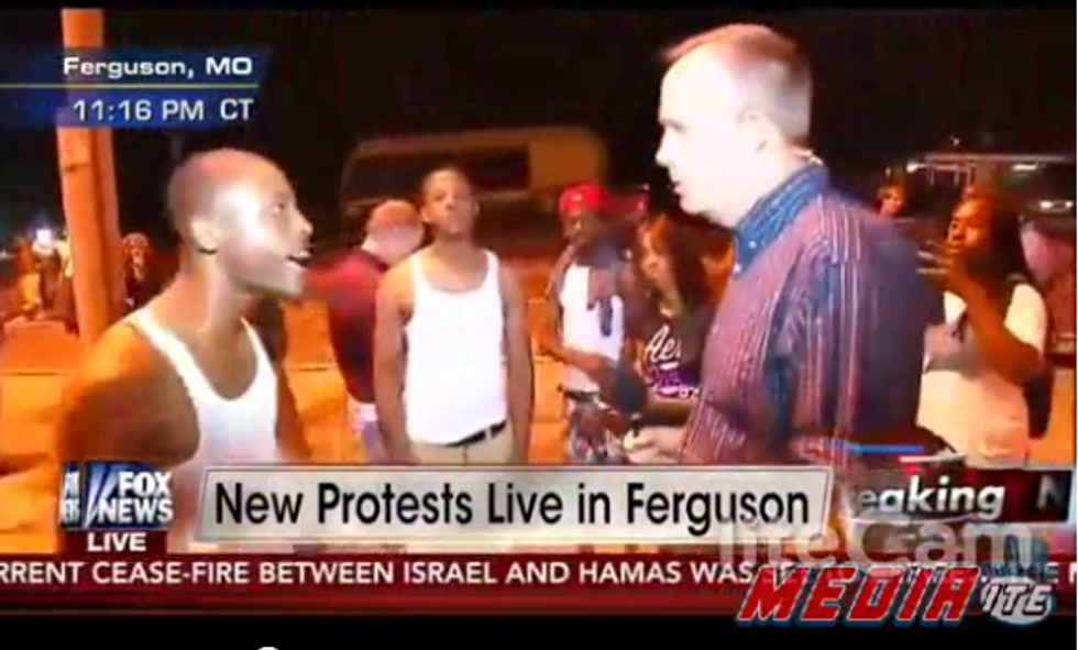 Let's All Enjoy This Ferguson Protester Yelling At Fox News