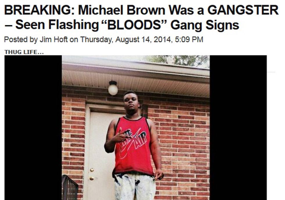 Evil Stupid Dick Explains Why Michael Brown Deserved To Die
